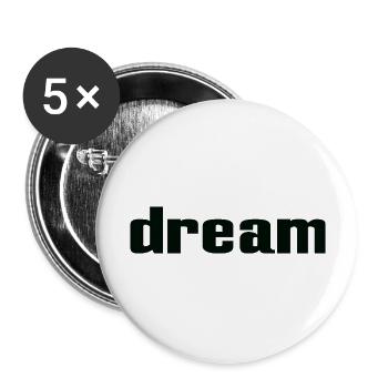 Dream - Buttons large 2.2'' (5-pack) - white