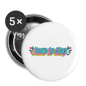 quote Teeshirt - Buttons large 2.2'' (5-pack) - white