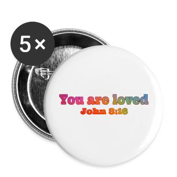 John - Buttons large 2.2'' (5-pack) - white