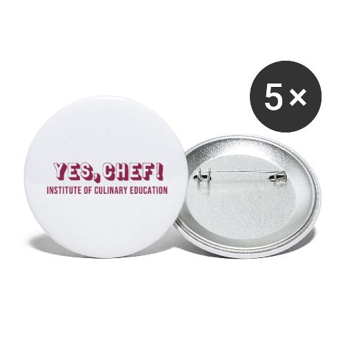 Yes, Chef! - Buttons large 2.2'' (5-pack)