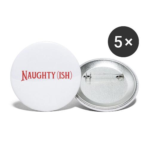 Naughtyish Red - Buttons large 2.2'' (5-pack)