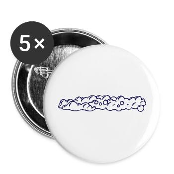 Soap Bubbles - Buttons large 2.2'' (5-pack) - white