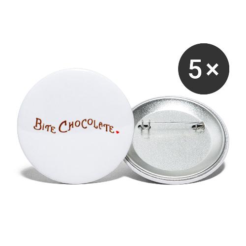 Bite Chocolate - quote - Buttons large 2.2'' (5-pack)