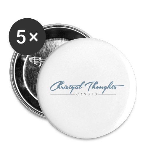 Christyal Thoughts C3N3T31 DBO - Buttons large 2.2'' (5-pack)
