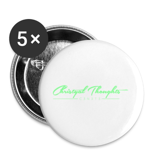 Christyal Thoughts C3N3T31 Lime png - Buttons large 2.2'' (5-pack)