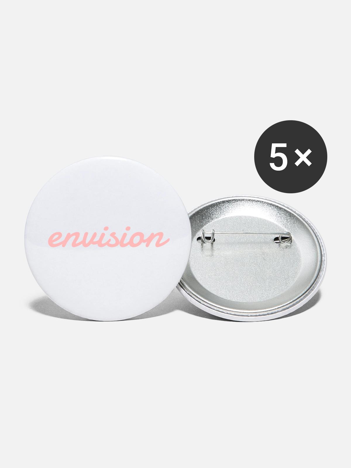 Envision - Buttons large 2.2'' (5-pack) - white