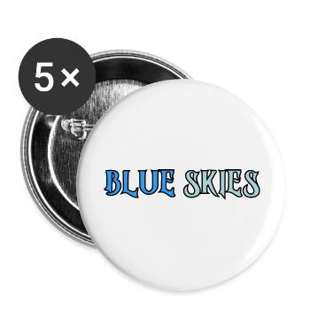 Blue Skies - Buttons large 2.2'' (5-pack) - white