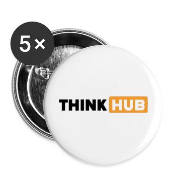 think hub - Buttons large 2.2'' (5-pack) - white