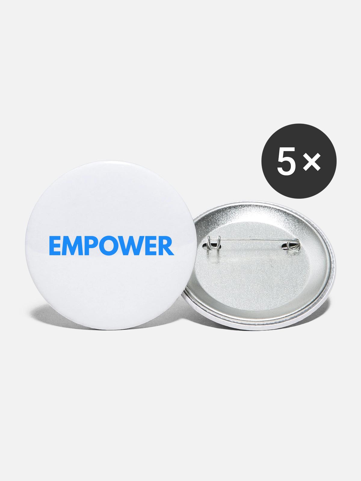 Empower - Buttons large 2.2'' (5-pack) - white