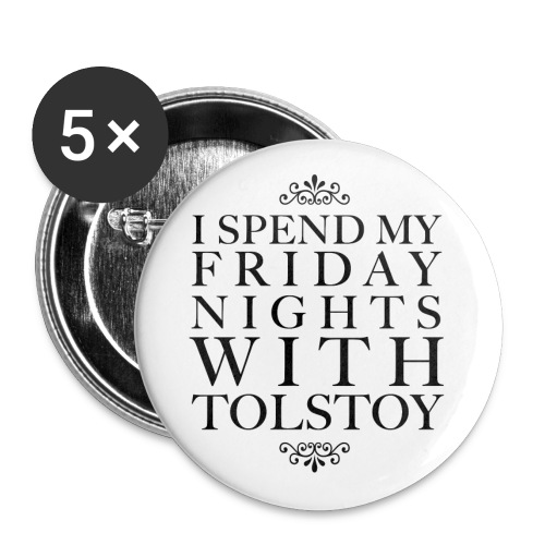 TOLSTOY png - Buttons large 2.2'' (5-pack)