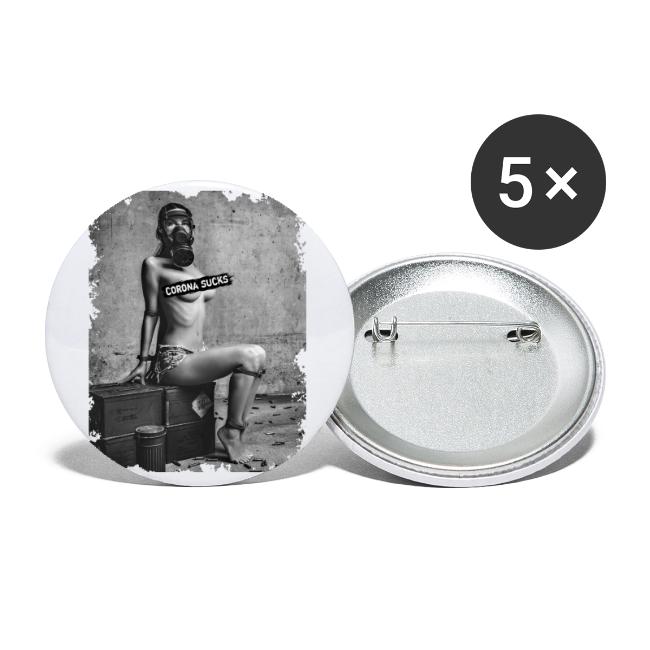 captivated nude girl with gas mask - CORONA SUCKS