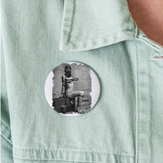 captivated nude girl with gas mask - CORONA SUCKS