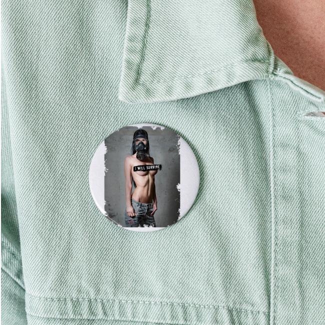 nude girl with gas mask - i will survive