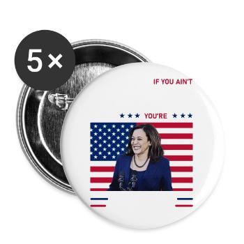 Kamala Harris, Kamala Harris Kamala, Harris - Buttons large 2.2'' (5-pack) - white