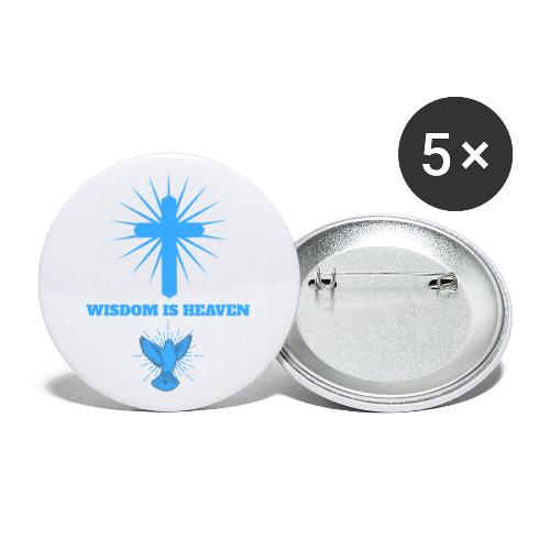 Wisdom Is Heaven - Buttons large 2.2'' (5-pack)
