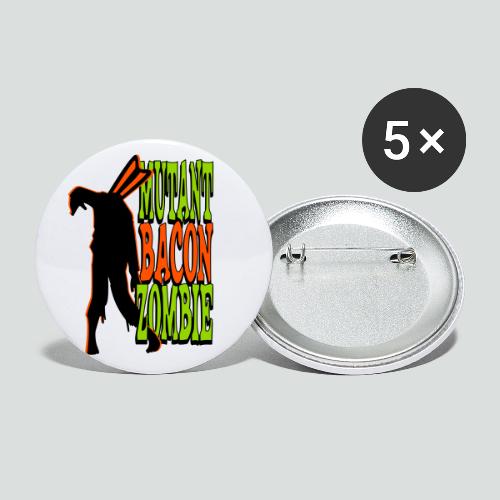 mutant bacon zombie DELUXE! - Buttons large 2.2'' (5-pack)
