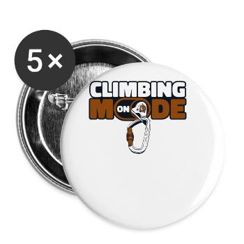 Climbing Mode On Alpine Outdoor Speed Sport Free - Buttons large 2.2'' (5-pack) - white