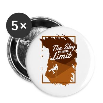 The Sky Is The Limit Alpine Outdoor Speed Climber - Buttons large 2.2'' (5-pack) - white