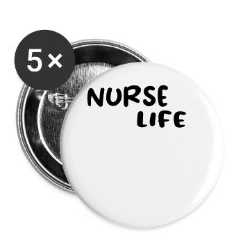 Nurse Life - Nursing Nurse - Buttons large 2.2'' (5-pack) - white