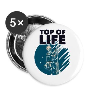 Top of Life Alpine Outdoor Speed Sport Free - Buttons large 2.2'' (5-pack) - white