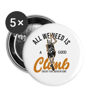 All I need is a good Climb Outdoor Speed Sport - Buttons large 2.2'' (5-pack) - white