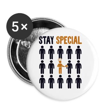 Stay Special Bread Dough Bread Maker Bread Queen - Buttons large 2.2'' (5-pack) - white