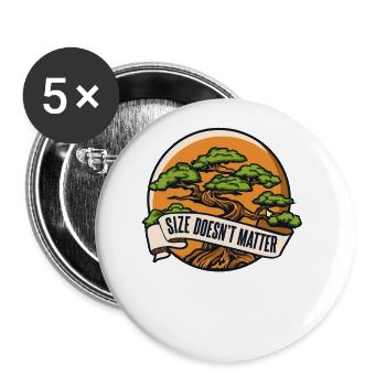 Size Doesn't Matter Indoor Bonsai Bonsai Pots - Buttons large 2.2'' (5-pack) - white