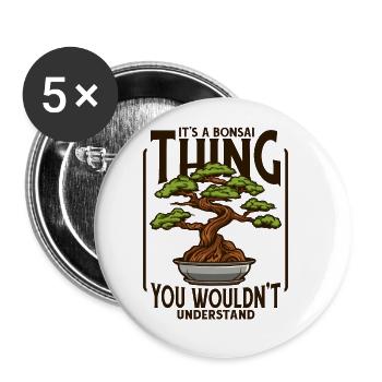 It's A Bonsai Thing Bonsai Pots Penjing Indoor - Buttons large 2.2'' (5-pack) - white