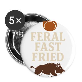 Hog Hunting Feral Pig Boar Control Wild Hog Patrol - Buttons large 2.2'' (5-pack) - white