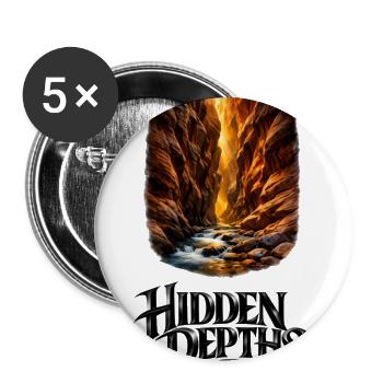 Hidden Depths Canyon Glow - Buttons large 2.2'' (5-pack) - white