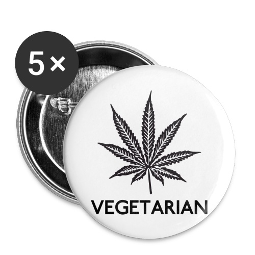 Vegetarian - Buttons large 2.2'' (5-pack)