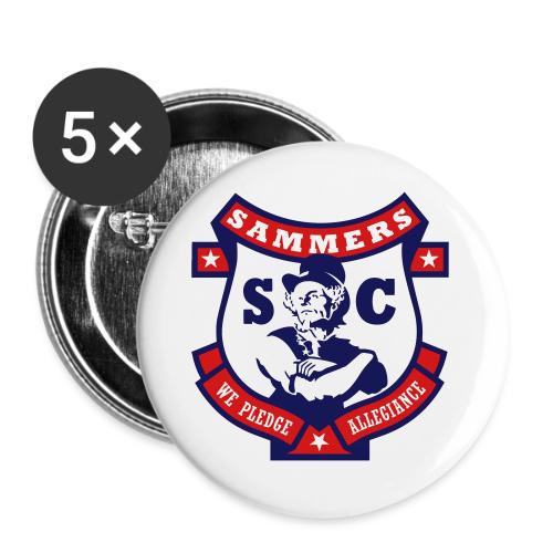 Sammers Logo EPS White - Buttons large 2.2'' (5-pack)
