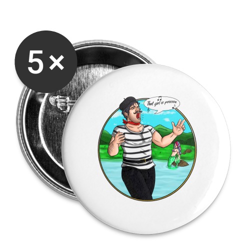 That Girl Is Poisson - Buttons large 2.2'' (5-pack)