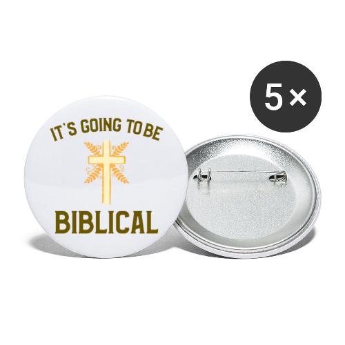 Biblical - Buttons large 2.2'' (5-pack)