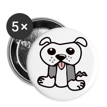 American bully cartoon image - Buttons large 2.2'' (5-pack) - white