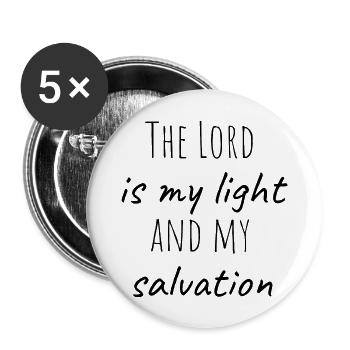Religious quotes short, Christian phrases - Buttons large 2.2'' (5-pack) - white