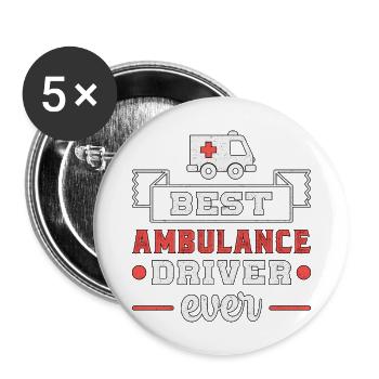 Best Ambulance Driver Ever Paramedic Emergency - Buttons large 2.2'' (5-pack) - white