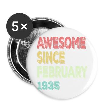 Awesome Since March 1935 - Buttons large 2.2'' (5-pack) - white