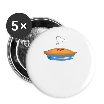 Baking Baking Is My Therapy - Buttons large 2.2'' (5-pack) - white