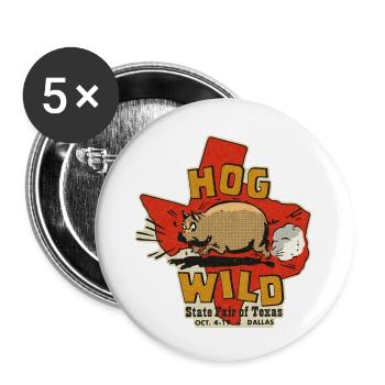 Vintage Dallas State Fair Hog - Buttons large 2.2'' (5-pack) - white