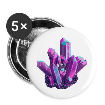 Bi Crystals - Buttons large 2.2'' (5-pack) - white