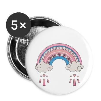 Protect Trans Kids Lgbtqia Pride - Buttons large 2.2'' (5-pack) - white