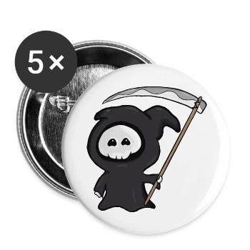 A cute grim reaper funny and adorable killer - Buttons large 2.2'' (5-pack) - white