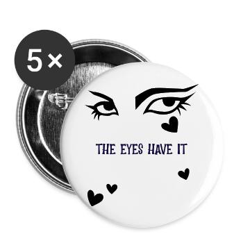 THE EYES HAVE IT - Buttons large 2.2'' (5-pack) - white