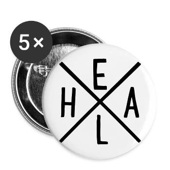 heal - Buttons large 2.2'' (5-pack) - white