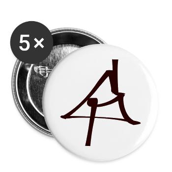 G Graffiti Letter Art Tag - Buttons large 2.2'' (5-pack) - white