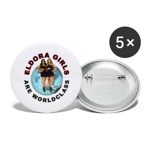 Eldora Girls Are Worldclass - Buttons large 2.2'' (5-pack)