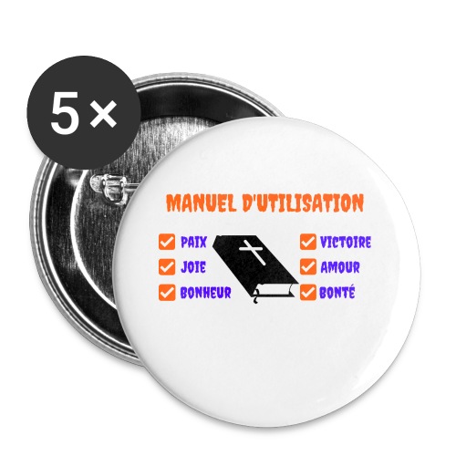 Secret of the Bible - Buttons large 2.2'' (5-pack)