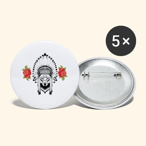 WOLF KING - Buttons large 2.2'' (5-pack)
