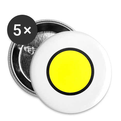 Circle yellow svg - Buttons large 2.2'' (5-pack)